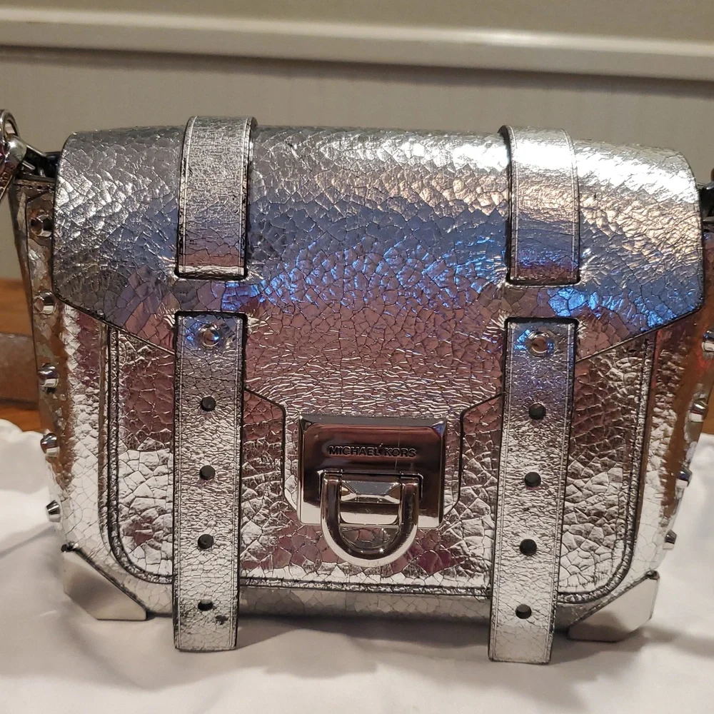 Michael Kors Small Manhattan Bag Crackled Leather